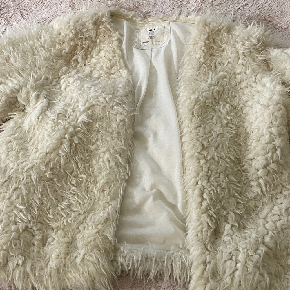 H&M Cream Teddy Jacket